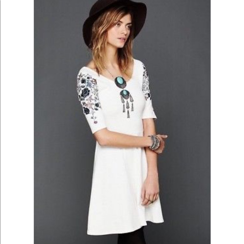 Free People Garden Sleeve Embroidered, small